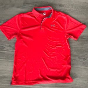 Red Under Armour Polo